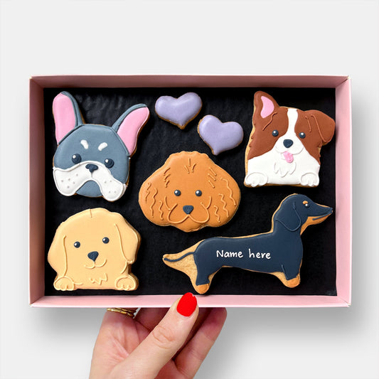 Personalised Puppy Love Letterbox Cookies - Baked by Steph