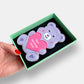 Personalised Purple Love Bear Letterbox Cookie - Baked by Steph