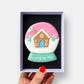 Personalised Snow Globe Letterbox Cookie - Baked by Steph