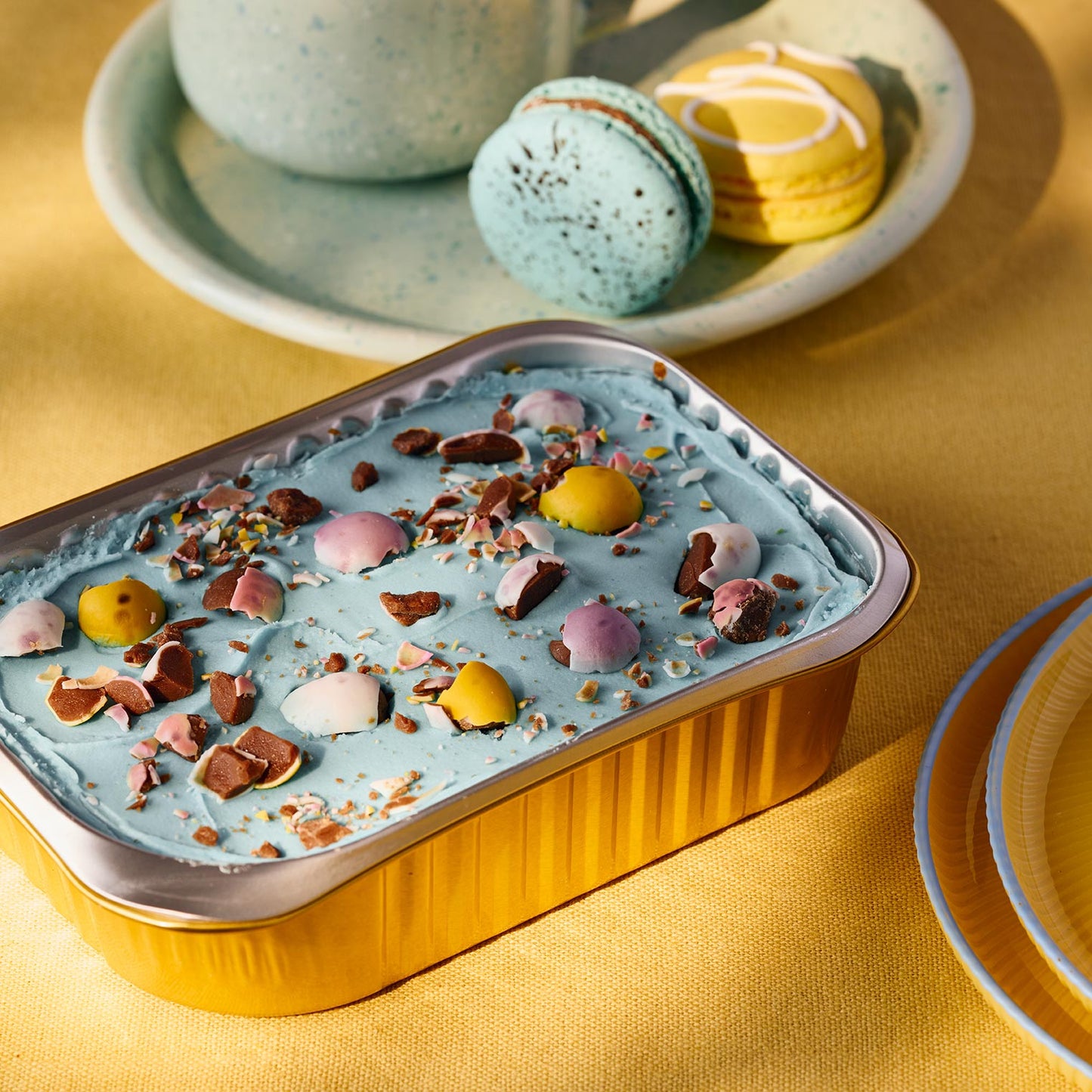 Easter Mini Egg Piece of Cake Postable Cake Box (Chocolate)