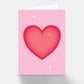 Red Love Heart Greeting Card