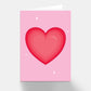 Red Love Heart Greeting Card