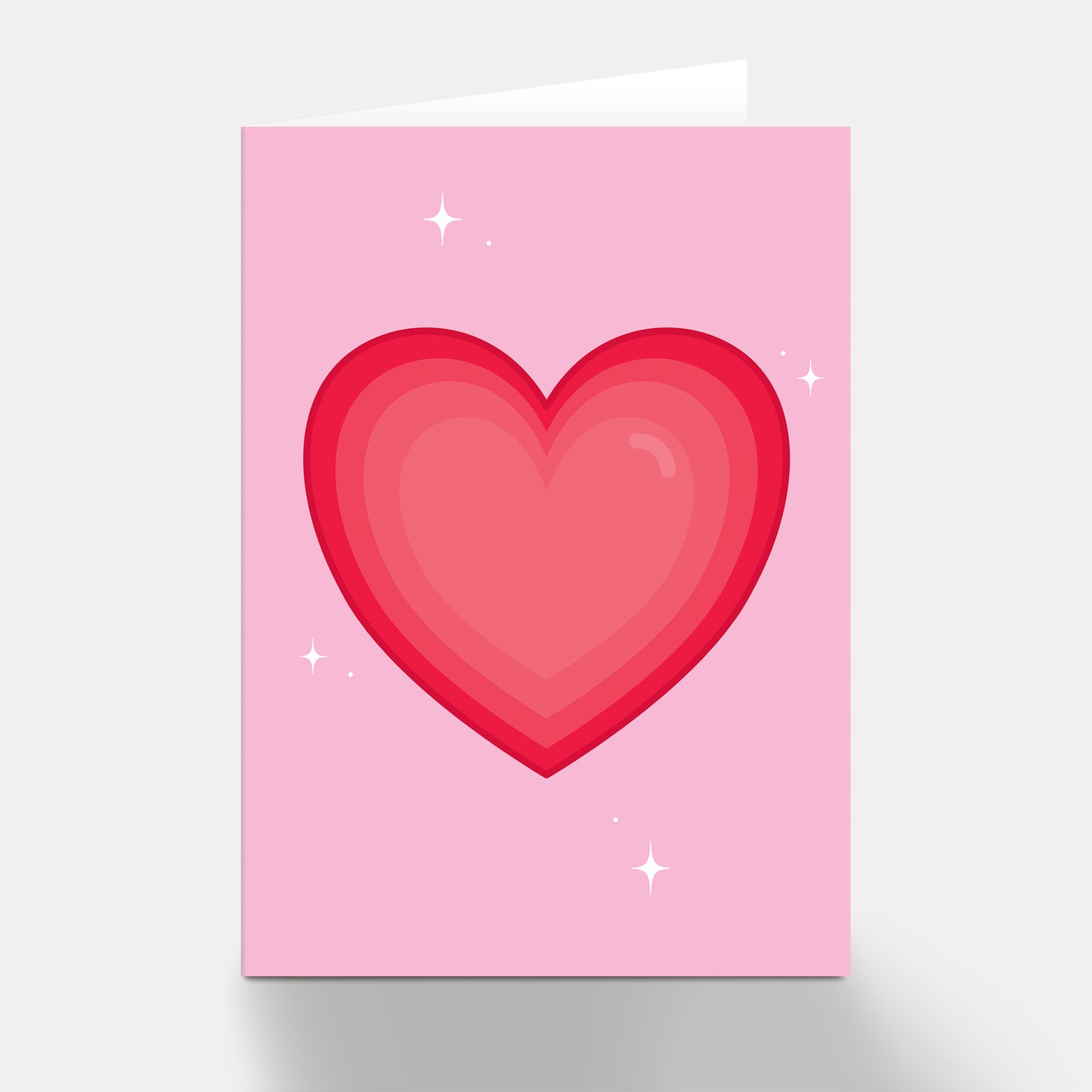 Red Love Heart Greeting Card