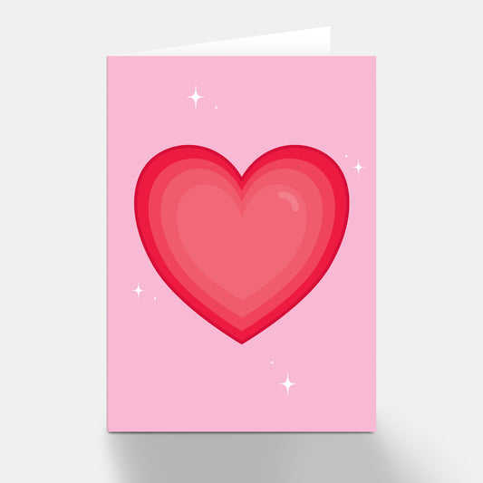 Red Love Heart Greeting Card