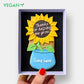 Vegan Personalised Thank You Teacher Sunflower Letterbox Iced Cookie