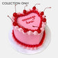 Personalised Vintage Heart Cake