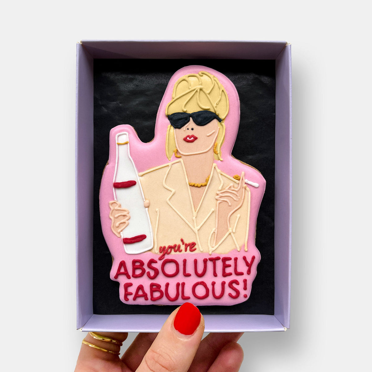 Youre Absolutely Fabulous Thank You Letterbox Iced Cookie