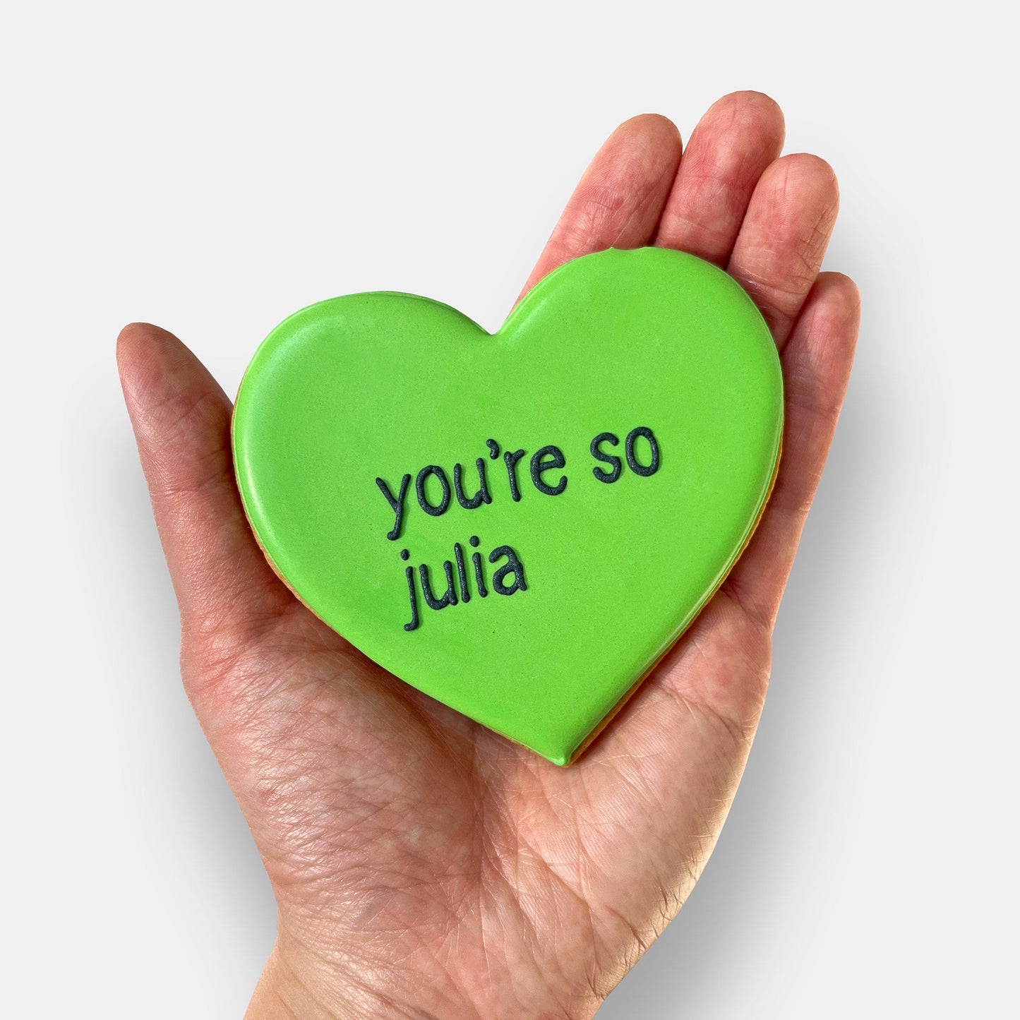 You're So Julia Heart Letterbox Cookie - Baked by Steph