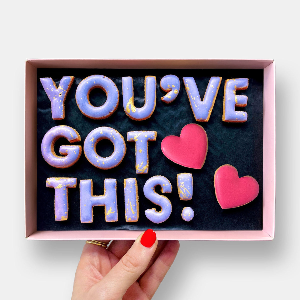 Youve Got This Good Luck Letterbox Message Iced Cookies